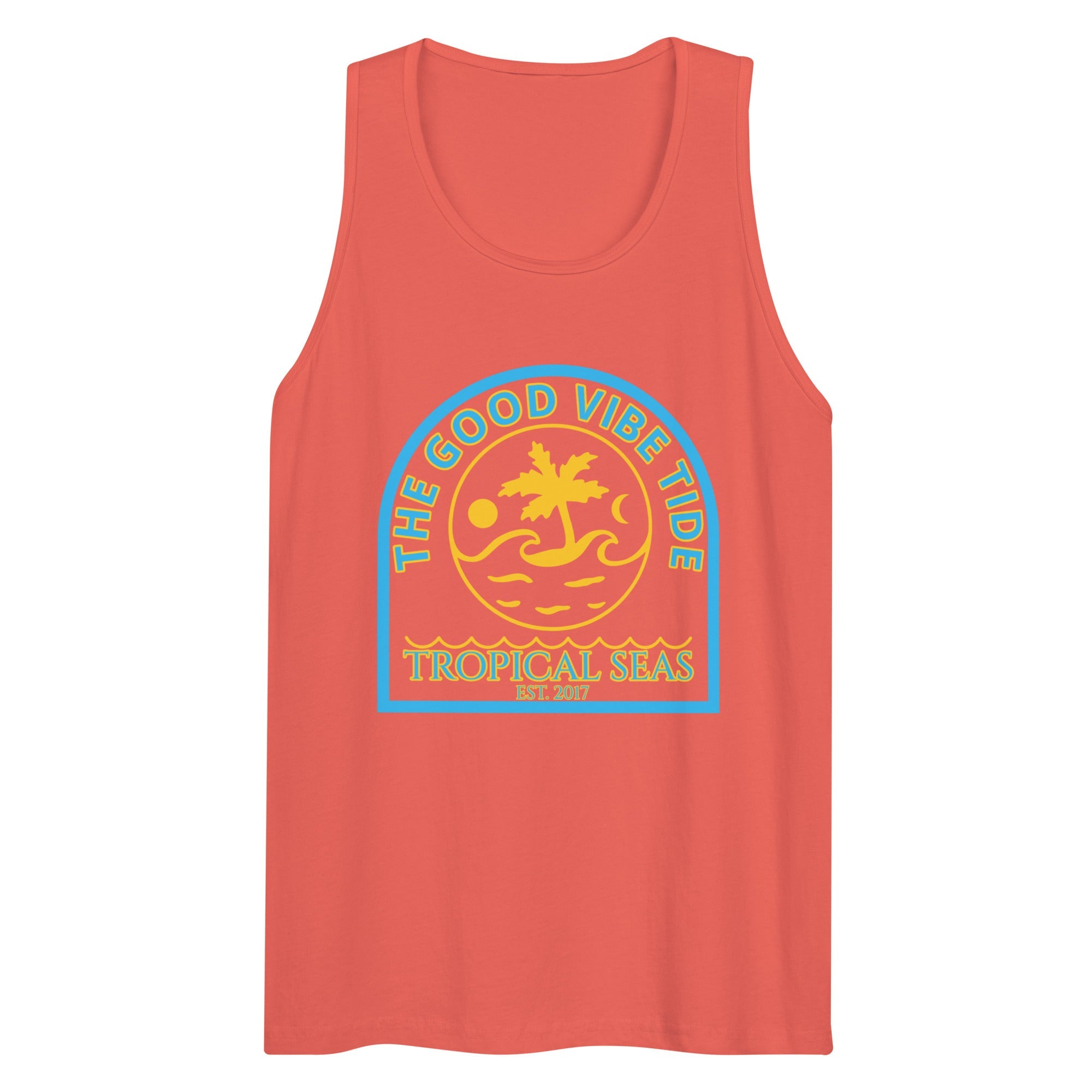 Men's Premium Island Life Tropical Tank Top