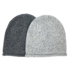 Charcoal Essential Knit Alpaca Beanie | Embroidered Cap