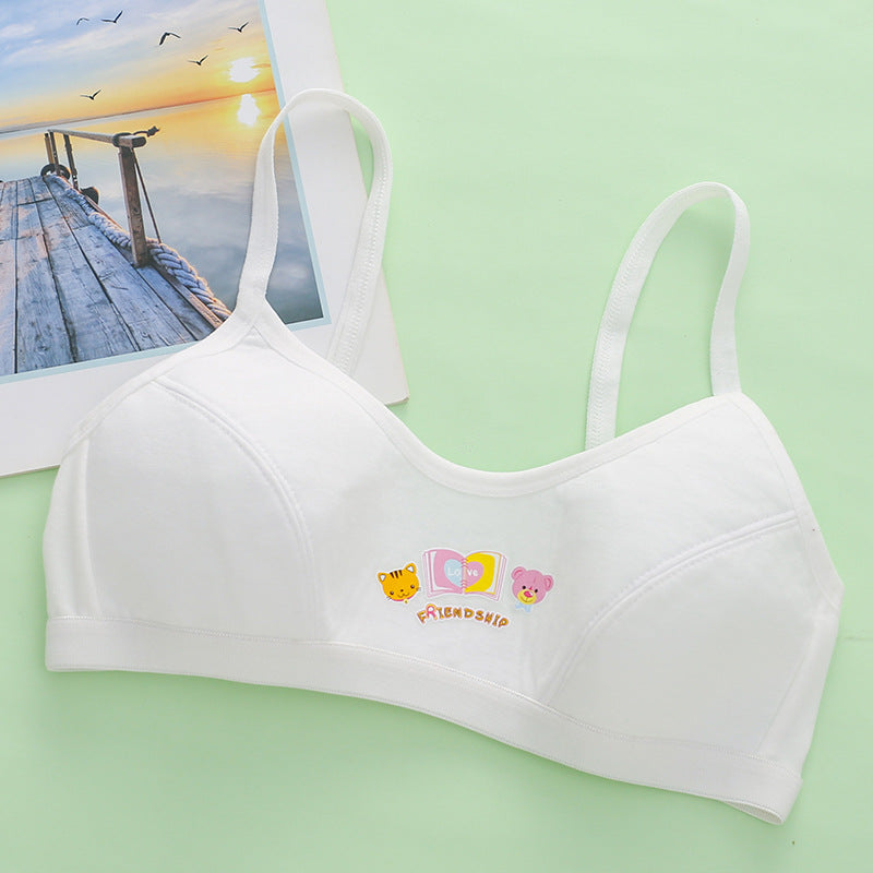 Girls Cartoon Animal Graphic Sports Bralette for Teens
