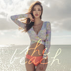 Women's Two-Piece Swimsuit with Long Sleeve Sun Protection