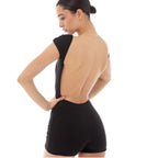 Trendy Backless Short Sleeve Bodysuit for Women 2022