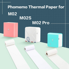Phomemo Thermal Photo Sticker Paper, 3 Rolls