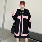 Loose Retro Couple Hooded Sweater for Girls