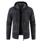 Plus Size Loose Zipper Wool Casual Jacket