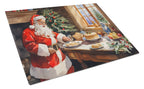 Cookies with Santa Claus Glass Cutting Board