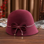 Women's Wild Wool Hat for Autumn and Winter | Embroidered Cap