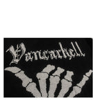Gothic Black Plaid Knitted Skull Aesthetics Sweater