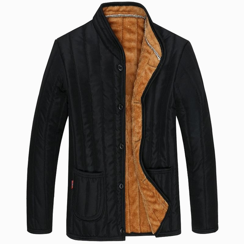 Winter Cotton-Padded Jacket for Middle-Aged Men (XL-4XL)