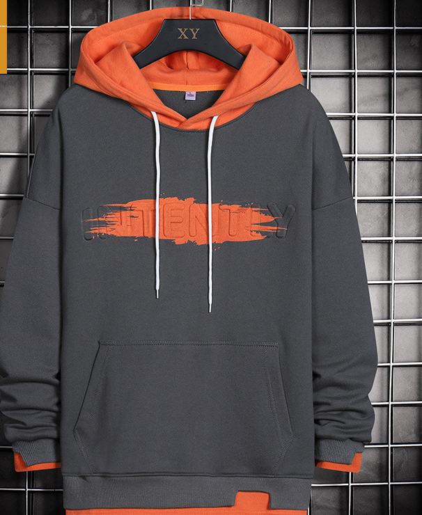 Hooded Pullover with European American Letter Design | Streetwear