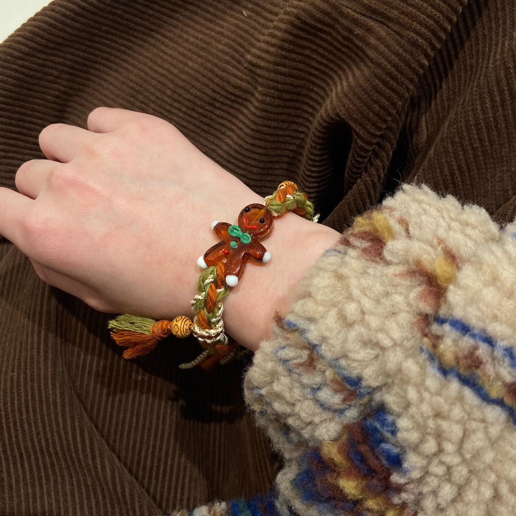 Gingerbread Man Christmas Bracelet - Unique Design
