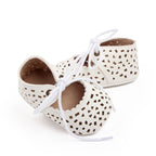Elegant Leather Baby Baptism Walking Shoes with Rubber Soles | Footwear