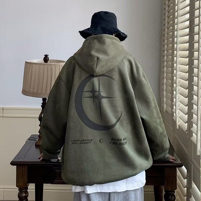 Men's Suede Hoodie - 2023 Fall Vintage Casual Wear | Streetwear