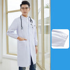 White Long Sleeve Coat for Tattoo Artist Uniform