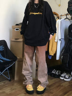 American Retro Oversized Sweater for Women