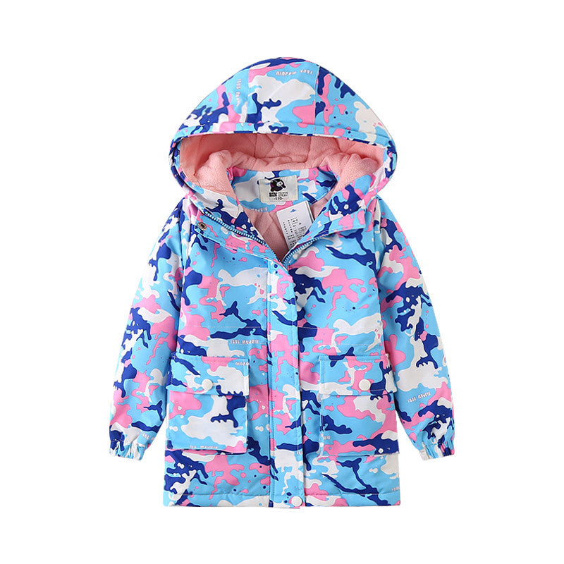 Big Kids' Plus Velvet Padded Jacket
