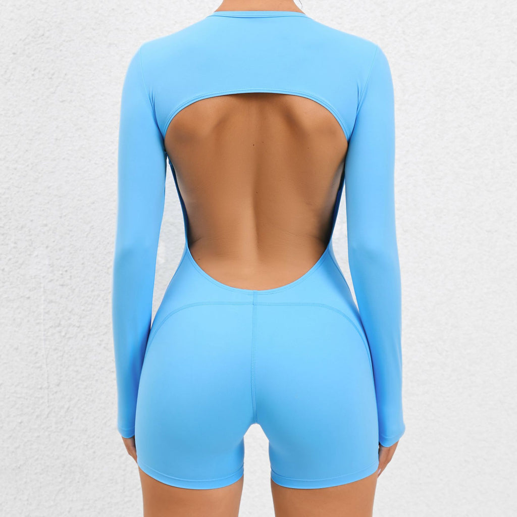Backless High-Elastic Yoga Bodysuit for Fitness