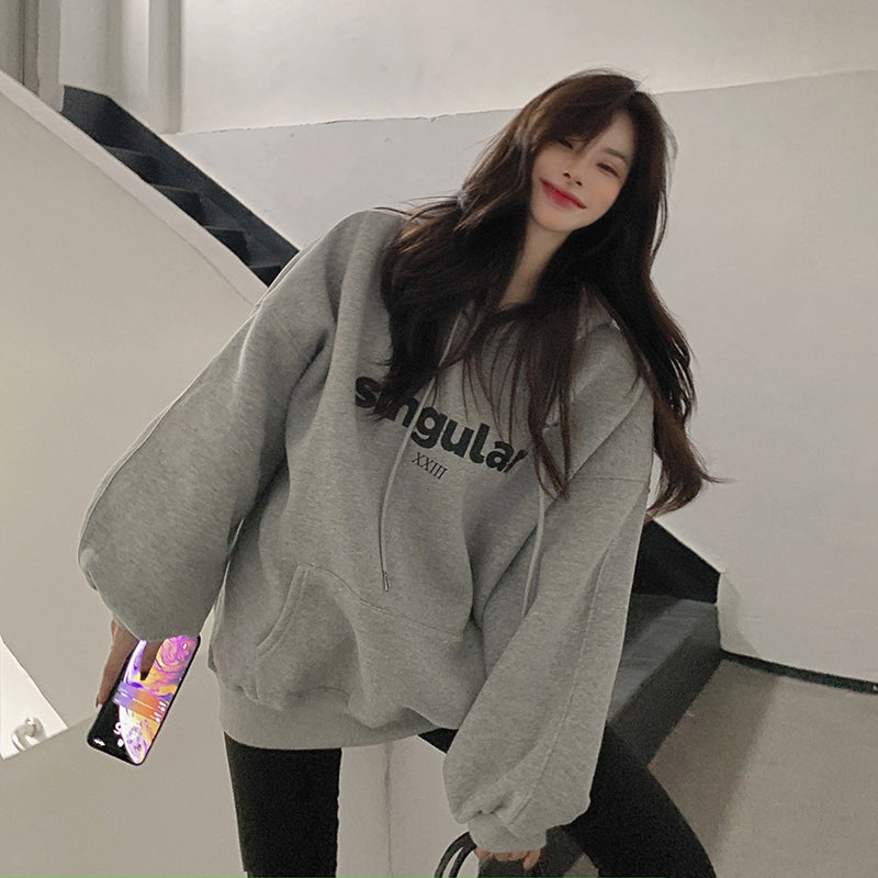 2023 Women's Hooded Sweatshirt, Thick and Oversized | Streetwear