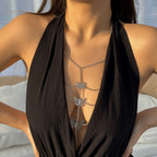 Gold Butterfly Bralette Body Chain