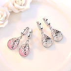 Moonlight Cat Eye Earrings in Gift Box