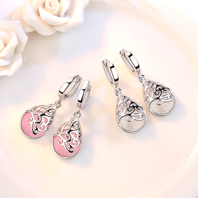 Moonlight Cat Eye Earrings in Gift Box