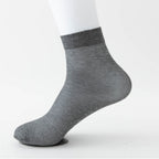 Men's Breathable Cotton Dress Socks - Thin & Simple