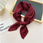 Women's Solid Color Pleated Scarf