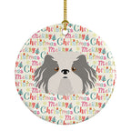 Odis Dog Merry Christmas Ceramic Ornament