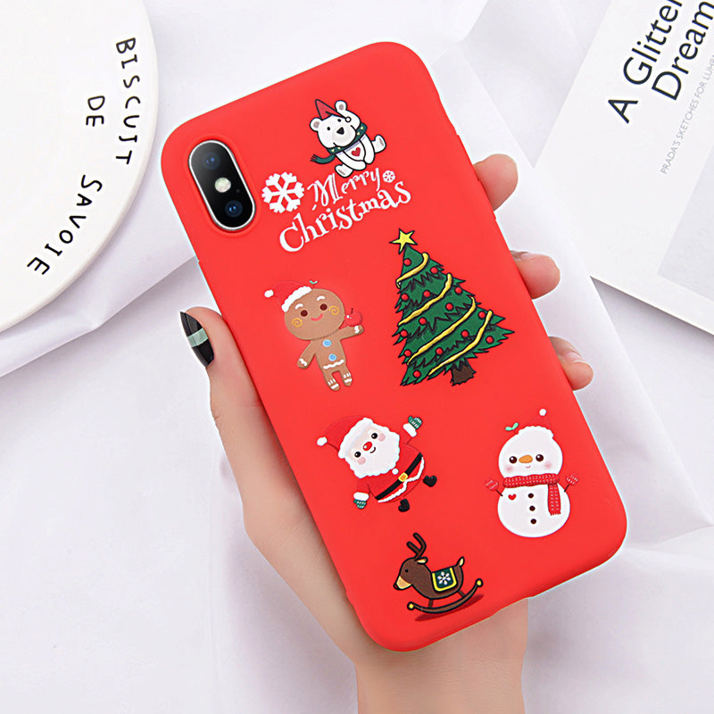 Red Christmas Phone Case for iPhone 8 Plus & 7 | Protective Cover