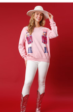 Women's Christmas Sequined Round Neck Sweater