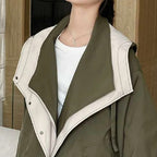 Women's Casual Zipper Trench Coat