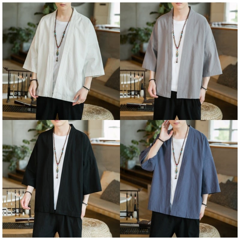 Retro Plus Size Buttonless Cardigan Jacket