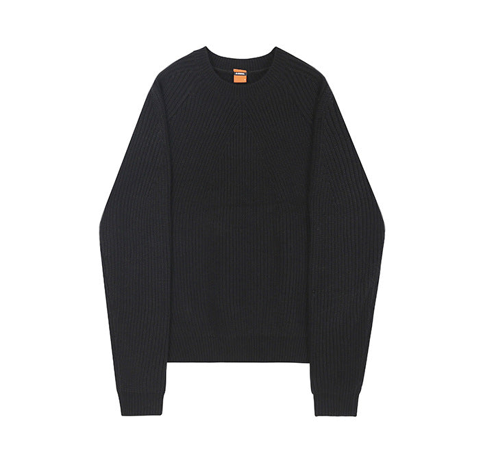 Men's Solid Color Sweater Jacket