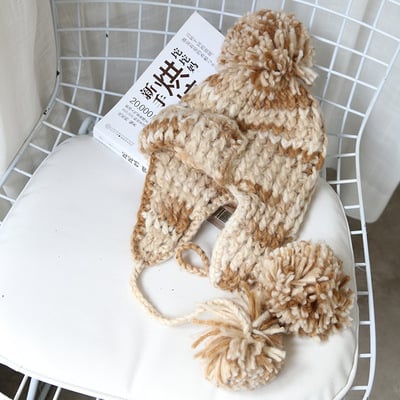 Mixed Color Wool Lei Feng Hat in European Style | Embroidered Cap