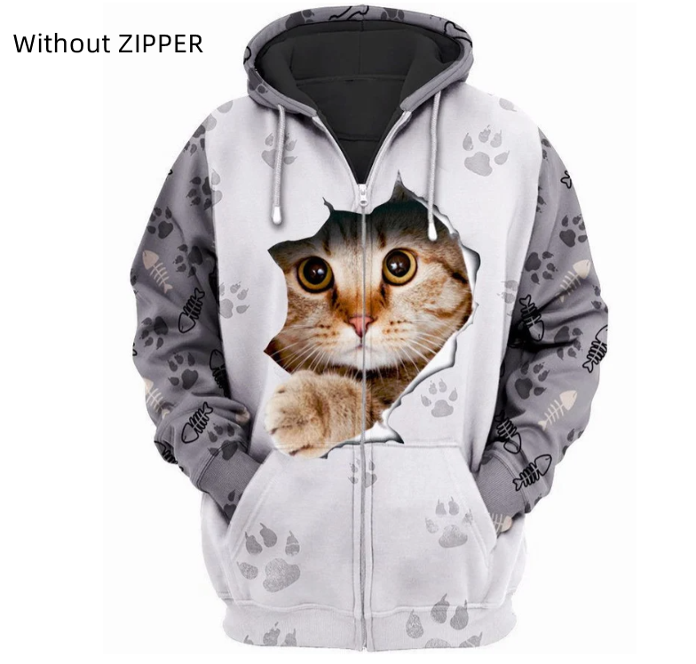 Men's Printed Casual Hooded Fashion Sweater