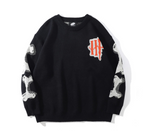 Skull Oversized Long Sleeve Pullover Sweater | Streetwear