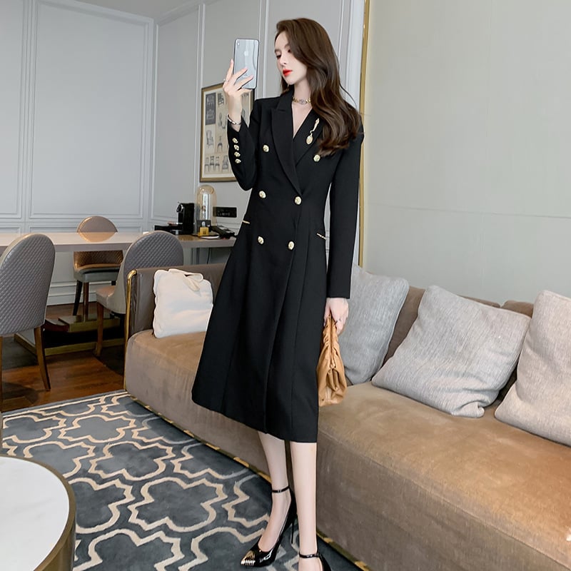 Mid-Length Women's Fashion Trench Coat Design