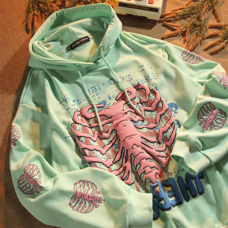 Casual Fashion Hoodie with Unique Print Design | Streetwear