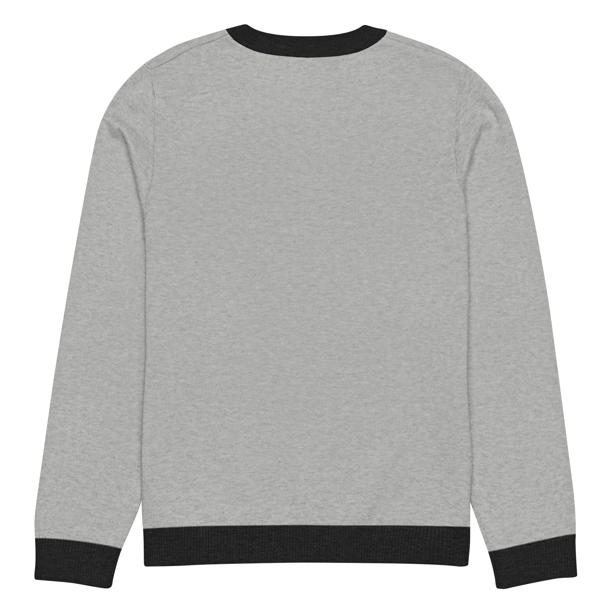 Knitted Whale Tail crew neck sweater