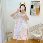 Fresh Sweet Japanese Short Sleeve A-Line Chiffon Dress