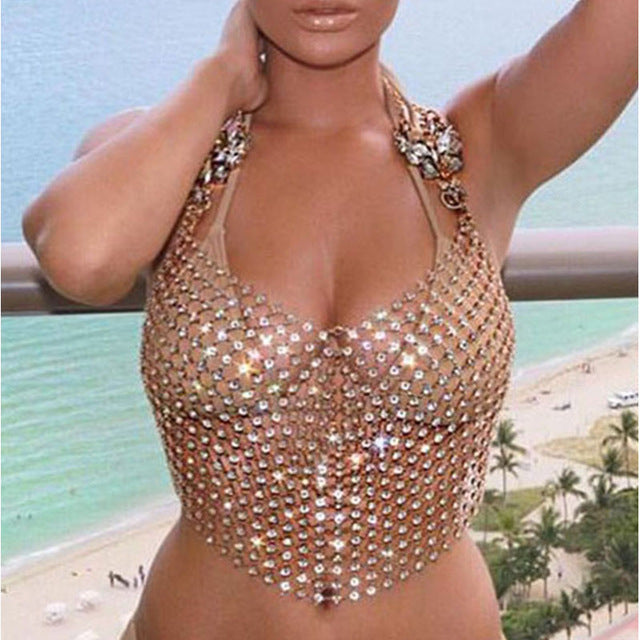 Body Chain with Decorative Bustier Design