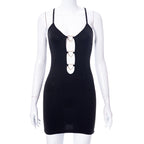 Women's Spring Summer Solid Color Halter Dress