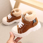 Fleece-lined Waterproof Short Boots for Boys
