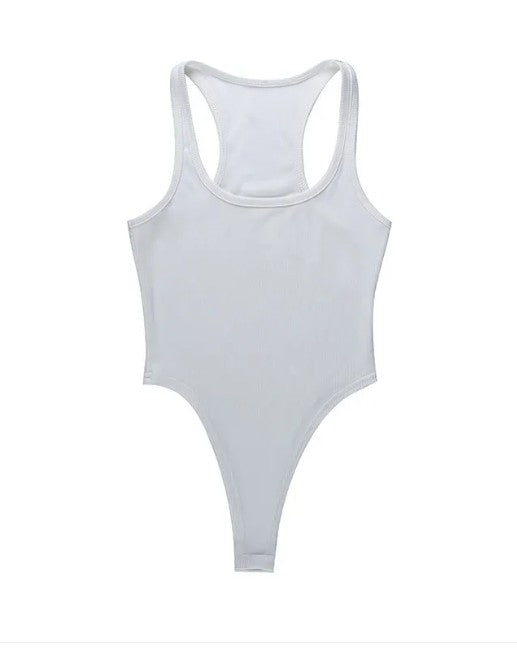 Knit Bodysuit Halter Top