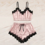 Lingerie Set with Sleeveless Bra and Women's Nightwear