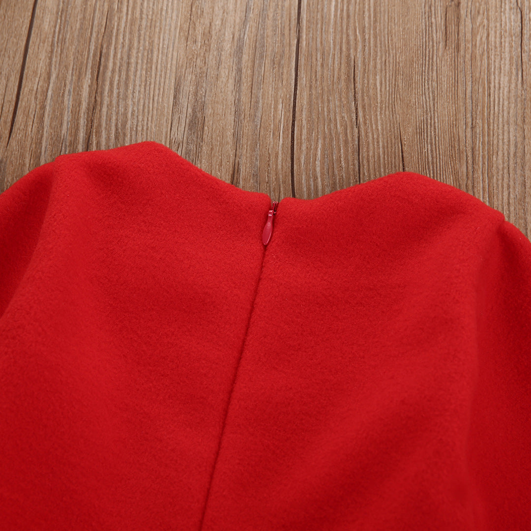 New Autumn Infant Christmas Dress with Long Sleeves