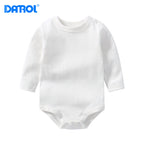 DANROL Baby Long Sleeve Cotton Bodysuit (Solid Color)