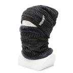 Hat Men's Winter Fleece Lined Padded Warm Keeping Woolen Knitted Hat | Embroidered Cap