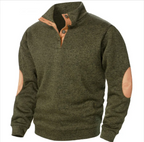 Men's Stand Collar Knitted Cardigan Sweater
