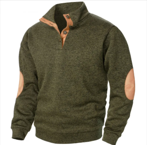Men's Stand Collar Knitted Cardigan Sweater