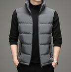 Men's Red Jacket Vest - High-Quality Winter Outerwear